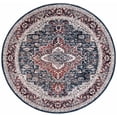 thumbnail image 2 of Safavieh Herat Herleva Oriental Area Rug, Navy/Red, 6'7" x 6'7" Round, 2 of 11