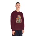 thumbnail image 4 of Dia de los Muertos Skeleton Enjoying Pizza - Unisex Sweatshirt, 4 of 4