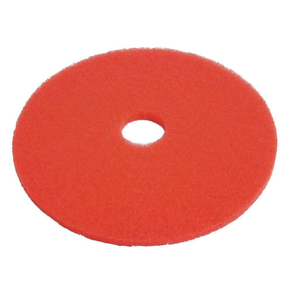 HUBERT Red Floor Buffing Pad Round 20"Dia 5 Per Case