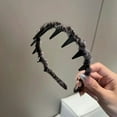 thumbnail image 3 of Silicone Bowl Danhjin Leopard Tooth Headbands Comb Plastic Hoop U Shaped Tooth Hair Bands Wavy Teeth Hair Hoop Exquisite Shape Makeup, 3 of 4