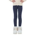 thumbnail image 3 of 3-13T Little Big Girls Winter Thick Warm Long Pants Printing Fleece Lined Footless Leggings, 3 of 7
