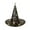 Black, variant on Halloween Witch Hat for Women,Star Print Wizard Hat for Decoration Adults Halloween Party Supplies Yellow