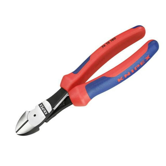Knipex - High Leverage Diagonal Cutters Multi-Component Grip with Spring 180mm (7in)
