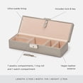 thumbnail image 4 of Caja fuerte WOLF Heritage Pewter Saffiano con cerradura y llave, 4 of 6