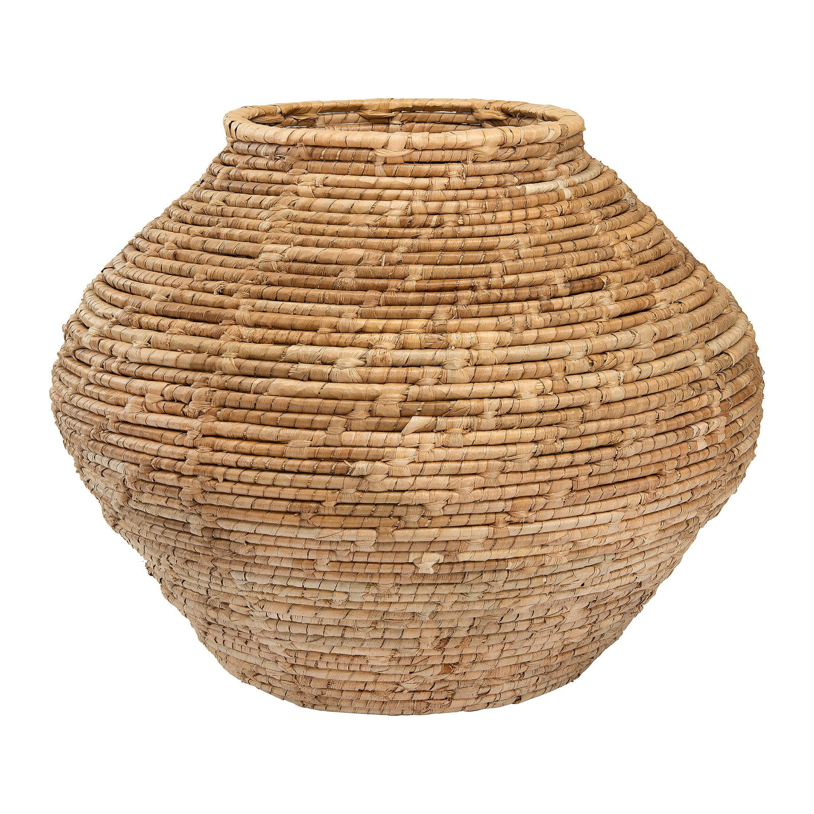 3R Studios Large Handwoven Cattail Basket