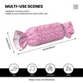 thumbnail image 3 of Salouo Breast Cancer Awareness2 Pattern Cute Bolster Pillow,Cylindrical Pillow Long Pillow for Bed Round Side Pillow for Knee/Leg/Neck ,- Length 24.4" x 9.8" Diameter, 3 of 8