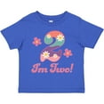 thumbnail image 3 of Inktastic 2nd Birthday Retro Flowers 2 Year Old Girl Girls Toddler T-Shirt, 3 of 5