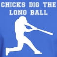 thumbnail image 3 of CafePress - Chicks Dig The Long Ball T Shirt - Men's Classic Graphic Cotton T-Shirt, 3 of 4