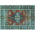 thumbnail image 1 of Ahgly Company Indoor Rectangle Persian Light Blue Traditional Area Rugs, 7' x 9', 1 of 4