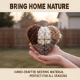 thumbnail image 5 of XIBUFE Handmade Alpaca Fiber Bird Nesting Heart,Alpaca Fiber Bird Material House,Wool Nest Starter Hummingbird Houses Nester Winter Shelter Nature for Garden Art Birdhouse Gifts for Bird Lovers, 5 of 9