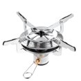 thumbnail image 1 of Portable Réchaud à Gaz de Camping, Brûleur de Réchaud d'Extérieur Pliable en Aluminium pour la Randonnée, le Pique-Nique, le BBQ, 1 of 5