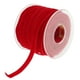 thumbnail image 2 of Rollo de cinta de terciopelo de 10 mm de ancho y 20 yardas para manualidades, adornos y decoración de bodas. rojo, 2 of 6