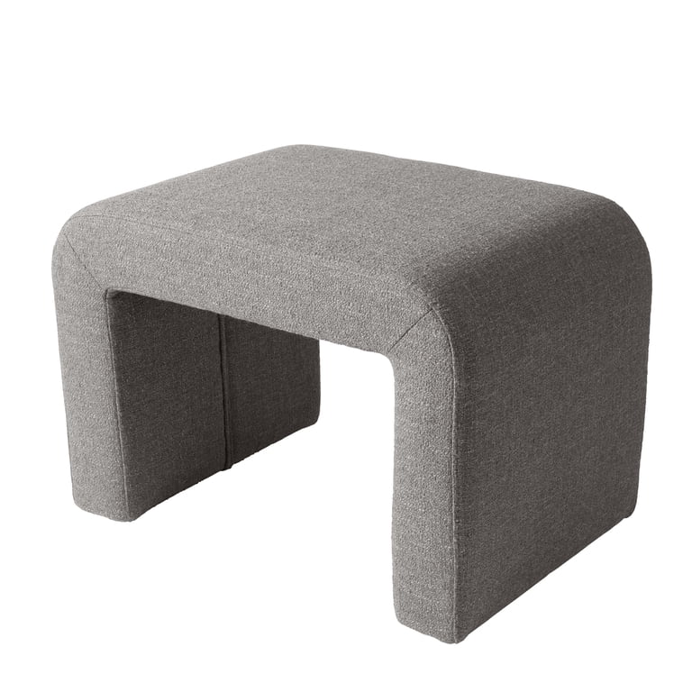 Boucle Ottoman チャコールグレー 2way Better Homes & Gardens Juliet Waterfall Boucle Ottoman, Truffle