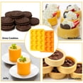 thumbnail image 4 of Molde de silicona para hornear Ohola de 12 cavidades para galletas tipo Oreo, 4 of 9