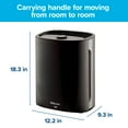thumbnail image 4 of Filtrete by 3M Air Purifier with HEPA-Type Filter, Small Room Console, Black, 110 Sq ft Coverage, 4 of 12