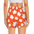 thumbnail image 2 of Lsque Bright Autumn Leaves Charm Printed Women's Running Shorts with Liner Pockets,Elastic Quick Dry Workout Athletic Gym Yoga Shorts,Womens High Waist Shorts-XX-Large, 2 of 9
