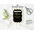 thumbnail image 3 of Darling Souvenir Black Birthday Invitation Card Printable Elegant Fill or Write In Blank Party Invites 28 Pcs 5 x 7 Inches, 3 of 5