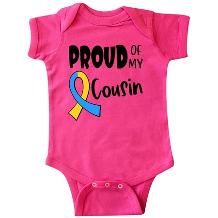

Inktastic Proud of my Cousin Down Syndrome Awareness Gift Baby Boy or Baby Girl Bodysuit