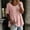 372#Pink, variant on Womens Summer Babydoll Tops Casual Loose Fit Peplum Oversized Tunic Shirts Sky Blue 2XL
