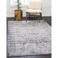 thumbnail image 1 of Unique Loom 3142163 6 x 9 ft. Chateau Grant Rectangular Rug, Navy Blue, 1 of 2