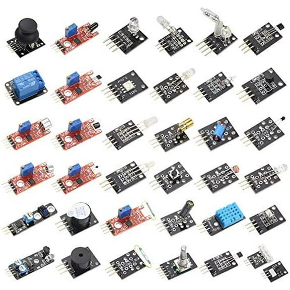 Treedix 37pcs Sensor Modules Kit for Arduino Project, Electronic Project, Mega2560