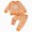R270-Orange, variant on NOLDARES Infant Halloween Outfit Toddler Baby Girl Boy Pumpkin Long Sleeve Sweatshirt Pants Waffle Knit Clothes Fall Winter(Orange,6-12 M)