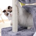 thumbnail image 2 of WK Cat Tree Tower for Indoor Cats,Activity Centre Cat Tower with Two Cat Condos Hammock Scratching Posts,Grey, 2 of 7
