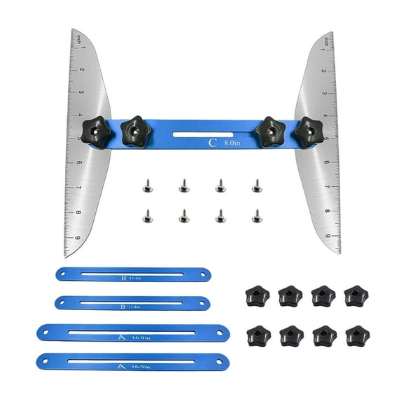 Ximing Stair Tread Template Tool Jig Stair Treads Measuring Steps Blue