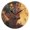Black, variant on Round Clock Gold Clock 9.84*9.84 Inch Round Art Clock Decorative Clock Creative Clock Dual-Purpose Clock Wall Clock Clock Fashion Decoration Cool Cartoon Man