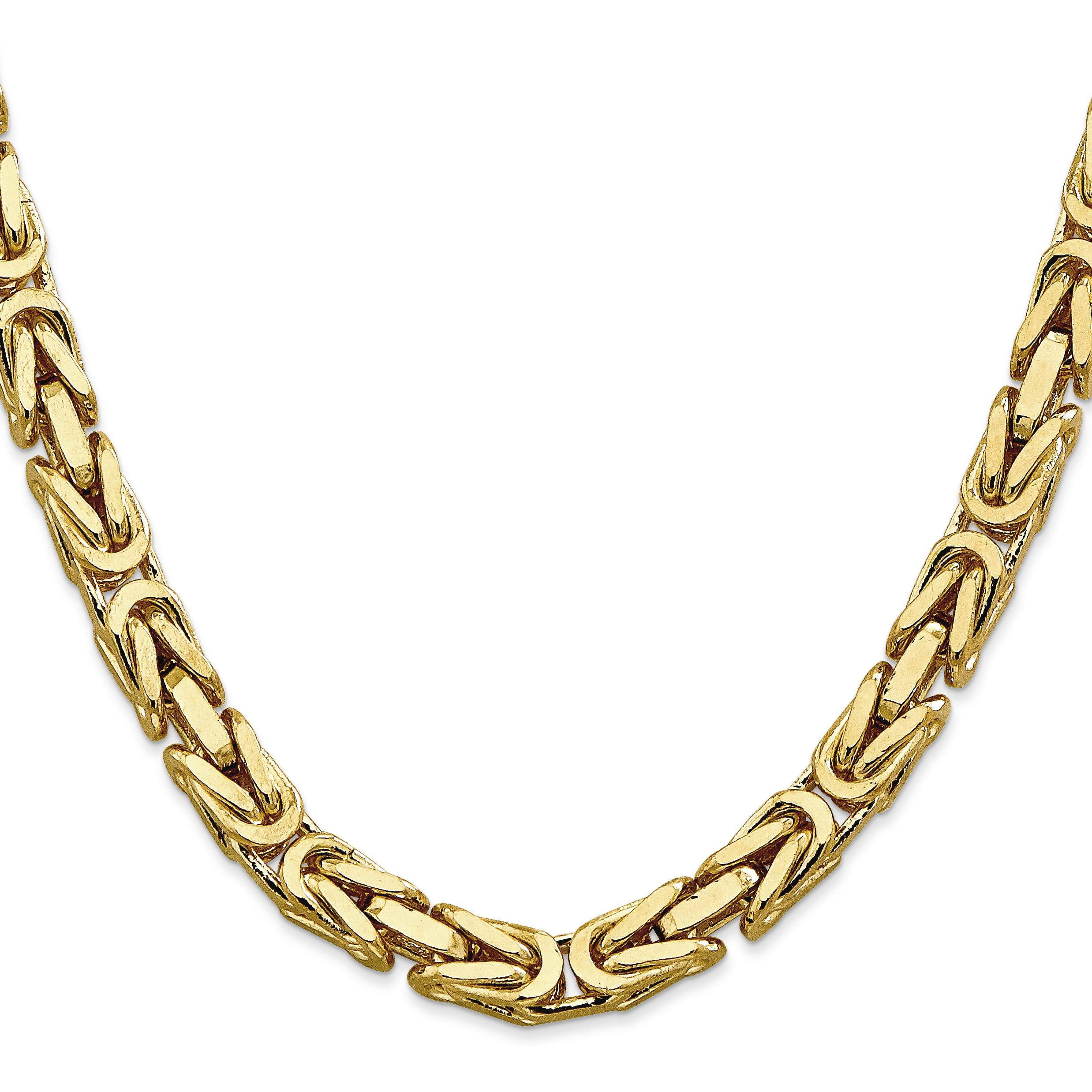 14K Gold Byzantine Chain Bracelet 8"