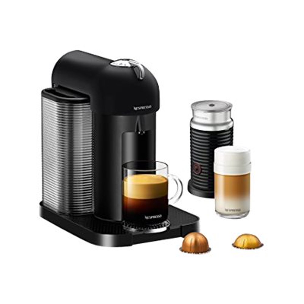 Nespresso Vertuo Coffee and Espresso Machine Bundle with Aeroccino Milk Frother by Breville