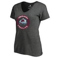 thumbnail image 2 of Women's Heather Gray Colorado Avalanche #WeSkateFor V-Neck T-Shirt, 2 of 3