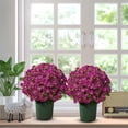 thumbnail image 5 of 10 Pcs Artificial Fall Flowers, Lifelike Fake Silk Mums, UV Resistant Artificial Flowers, Fake Daisy Bouquets, Waterproof Vibrant Floral Picks, Fake Flowers for Outdoor Porch Home Decor, 5 of 5