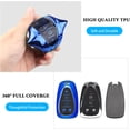 thumbnail image 5 of Key Fob Cover Compatible with Chevrolet Equinox Malibu Camaro Traverse Blazer Cruze Volt Bolt Sonic Trax Tahoe Keychain Case Holder Protector,Blue, 5 of 7