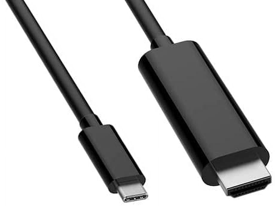 VisionTek 901219 6 Feet USB C/Thunderbolt 3 to HDMI 2.0 Cable - Black
