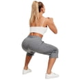 thumbnail image 3 of 2-Pack SPECIAL MAGIC Women's Capri Pants Wide Leg Cotton Yoga Sweatpants with Pockets Casual Lounge Jogger Pants, 3 of 7
