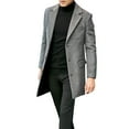 thumbnail image 4 of Vedolay Winter Jackets for Men Casual Button Down Jackets Long Sleeve Coats with Pockets Clothes Grey,3XL, 4 of 5