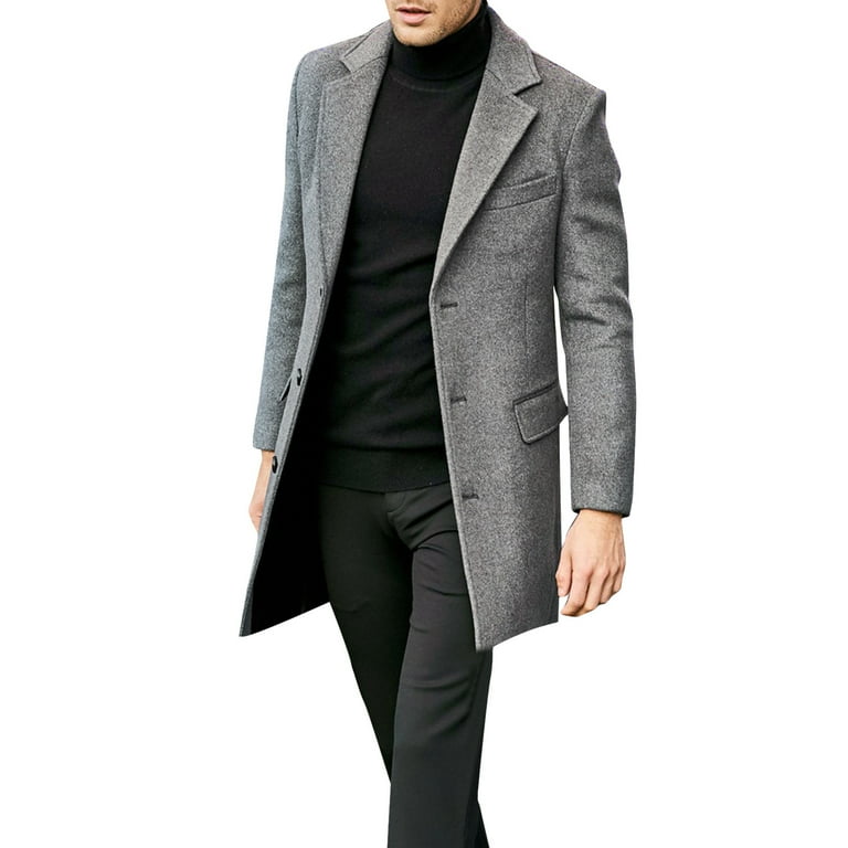 haxmnou men's classic notched collar single wool blend pea haxmnou men's classic notched collar single wool blend pea
