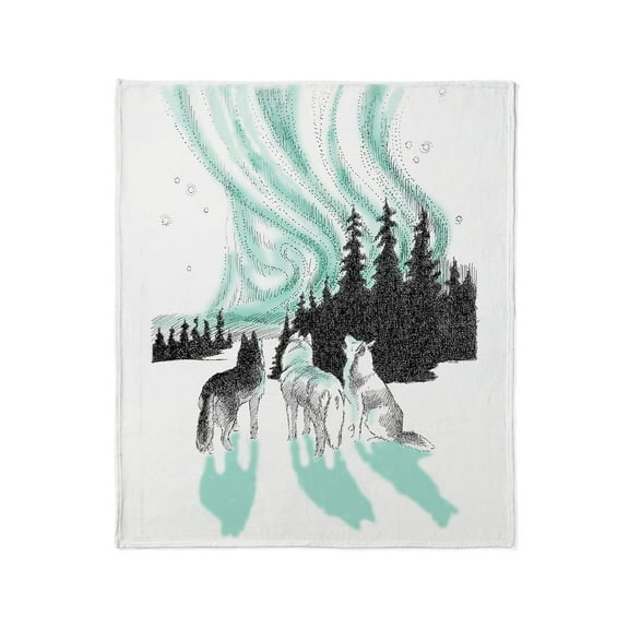 CafePress - Siberian Aurora Throw Blanket - Soft Fleece Throw Blanket, 50"x60" for All Ages