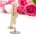 thumbnail image 4 of Mini Trumpet Toy, Trumpet Replica Exquisite Design Glossy  Premium Brass  For Bookshelf 2.56in,3.54in, 4 of 8