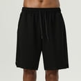 thumbnail image 3 of Bermuda Shorts for Men Summer Casual Elastic Waist Lightweight Wide Straight Leg Shorts with Pockets, 3 of 8
