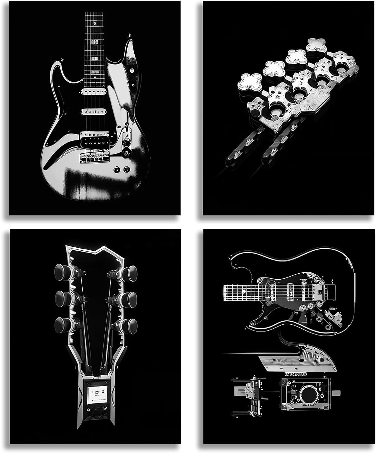 アート・デザイン・音楽 J&Y JRXY Vintage Music Symbolic Art Print Music Wall Decor - Black