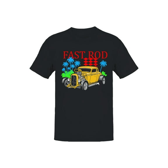 Fast Rod Vintage Car Graphic Men's T-shirt