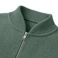 thumbnail image 5 of Bosfbaoi Men's Quarter Zip Ribbed Sweatshirts Stand Collar Kangaroo Pocket Long Sleeve Casual Pullover Tops, 5 of 7