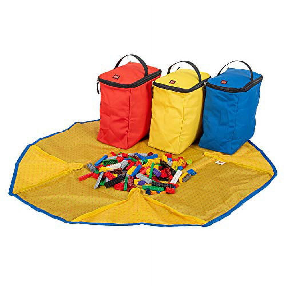 LEGO Unisex Storage 4-Piece Organizer Tote Bag and Playmat