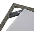thumbnail image 3 of JOIVI Outdoor Wicker End Table Square Glass Top Rattan Coffee Table with Storage, Aluminum Frame, Gray, 3 of 7