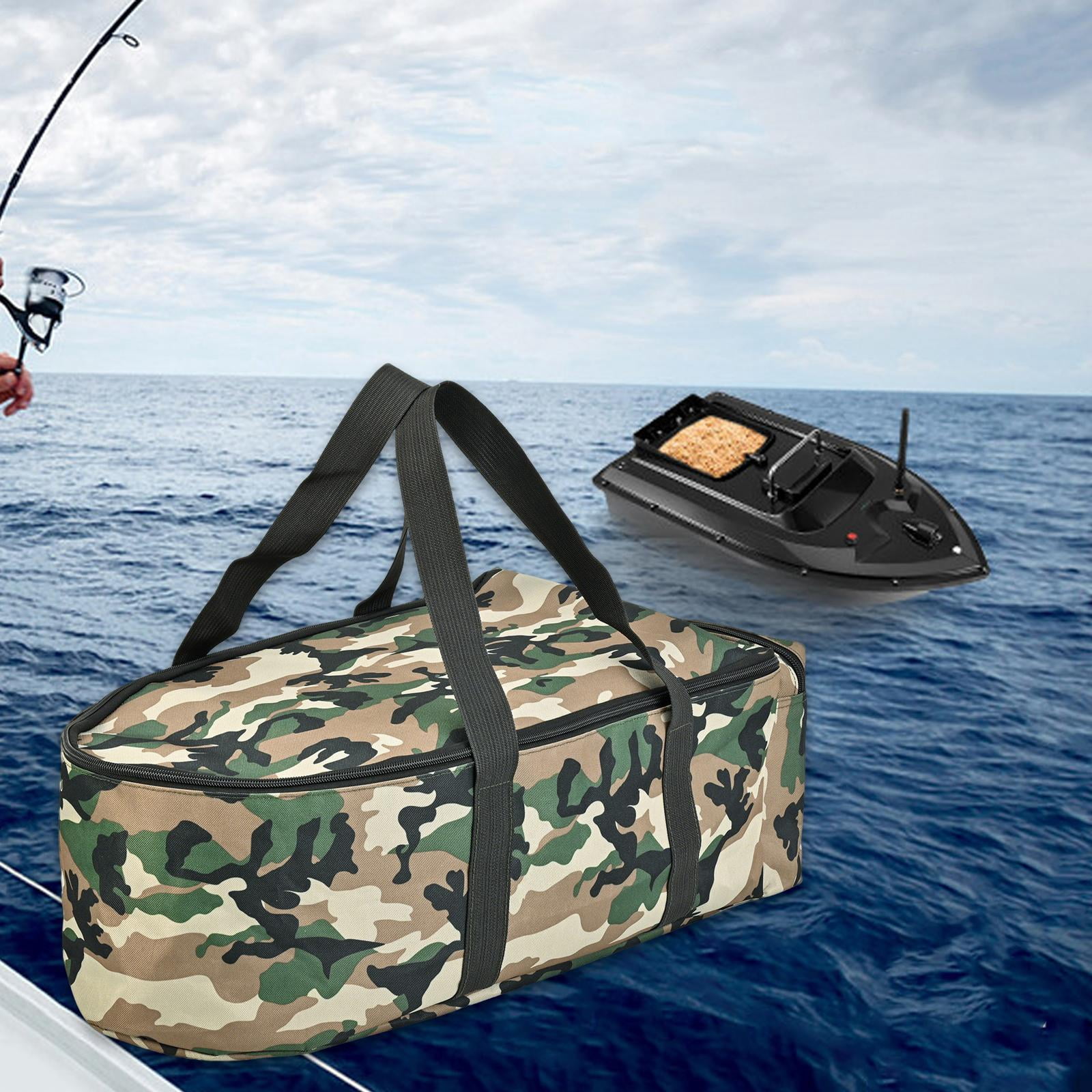 koolsoo Tackle Bag Accessories Fishing Gear Bag for Boat Backpacking Enthusiast Colorful Green