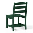 thumbnail image 2 of WestinTrends Ashore Outdoor HDPE Patio Classic Armless Dining Side Chair, Dark Green, 2 of 9