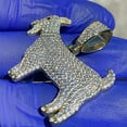 thumbnail image 5 of Real Solid 925 Sterling Silver w/ Gold Finish GOAT Pendant Bling Iced Flooded Micro Pave 1.5" inch, 5 of 7