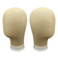 thumbnail image 4 of Xingzhi Canvas Block Head Manequin Head For Making Wigs Hats Styling Display 54cm, 4 of 9